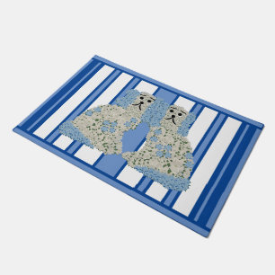 Paillasson Bleu Ginger Jar Jars Magnolia Staffordshire Chiens