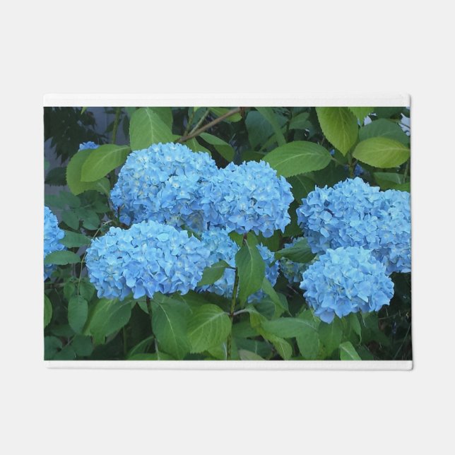 Paillasson Bleu Hydrangea Doormat (Devant)