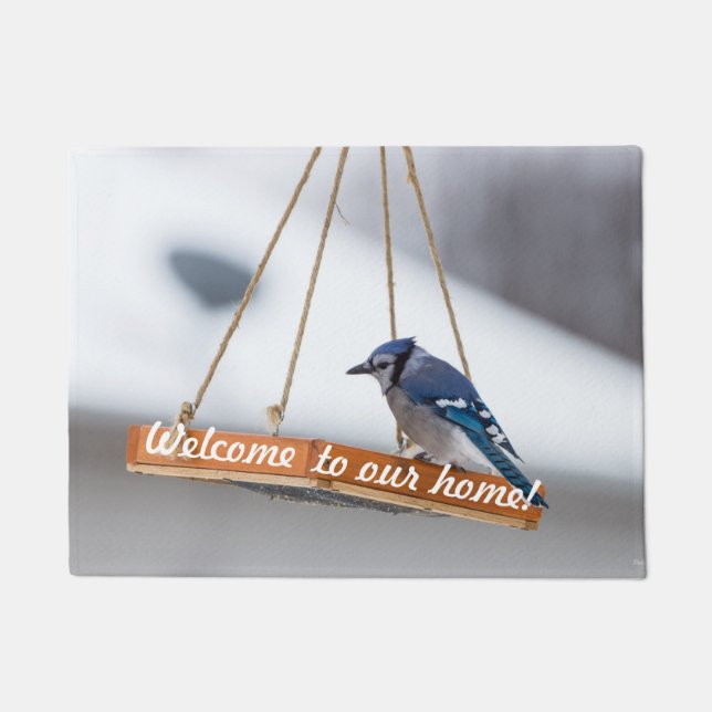 Paillasson Bleu Jay Lunch de bienvenue (Devant)