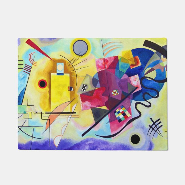 Paillasson Bleu rouge jaune Wassily Kandinsky (Devant)