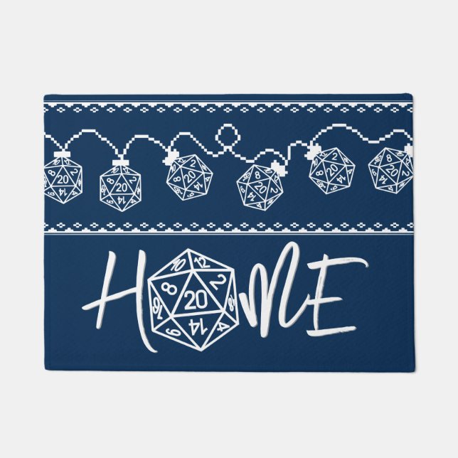 Paillasson Bleu RPG | Imaginaire Tabletop Jeu (Devant)