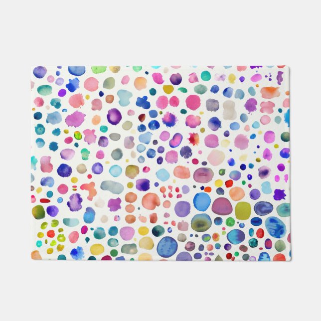 Paillasson Blobs aquarelle (Devant)