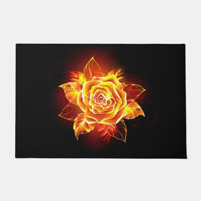 Paillasson Blooming Fire Rose (Devant)