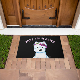 Paillasson Blossom Westie KiniArt