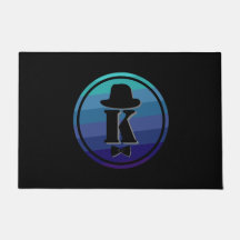 Blue Ombre Nom Monogramme Initial Pour Hommes