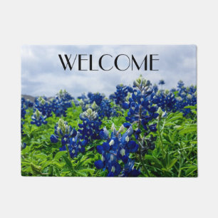 Paillasson Bluebonnets Blue Flowers Texas texan Floral