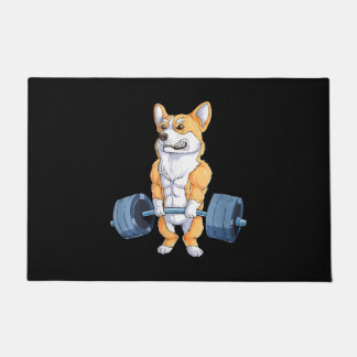 Paillasson Bodybuilder Corgi de levage d'alimentation