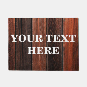 Paillasson Bois de bambou gris personnalisé