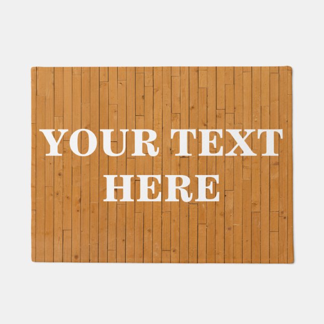 Paillasson Bois de bambou personnalisé (Devant)