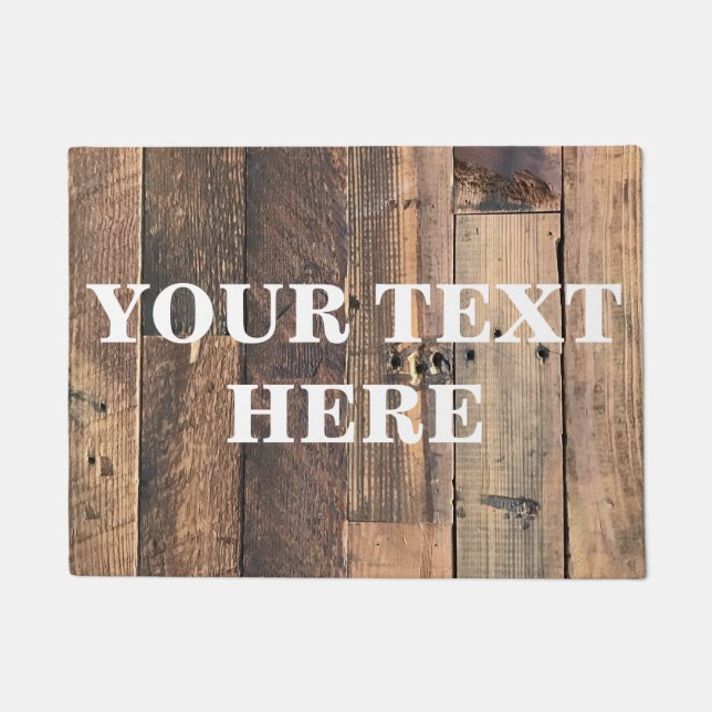 Paillasson Bois de bambou personnalisé (Devant)