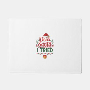Paillasson Boîte de Présent Chapeau de Noël Dear Santa