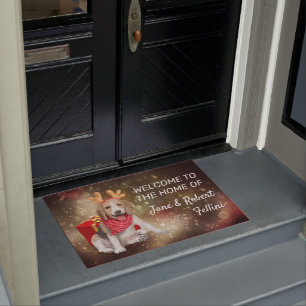 Paillasson Boite rouge Beagle mignonne boîte festive coutume