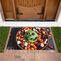 Bol de bonbons effrayants d'Halloween