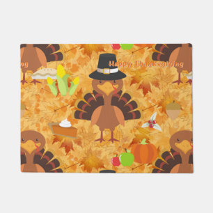 Paillasson bon thanksgiving dindon porte mat
