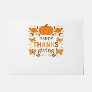 Paillasson Bon thanksgiving Floral Citrouille classique T-shi