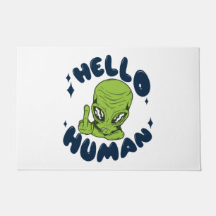 Paillasson Bonjour Alien drôle humain