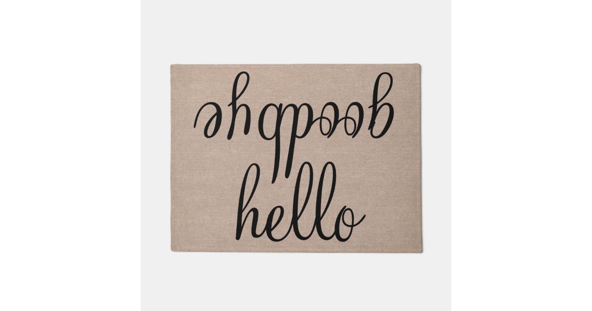 Paillasson Bonjour Au Revoir Citation Drole Indiquant Le Jut Zazzle Fr
