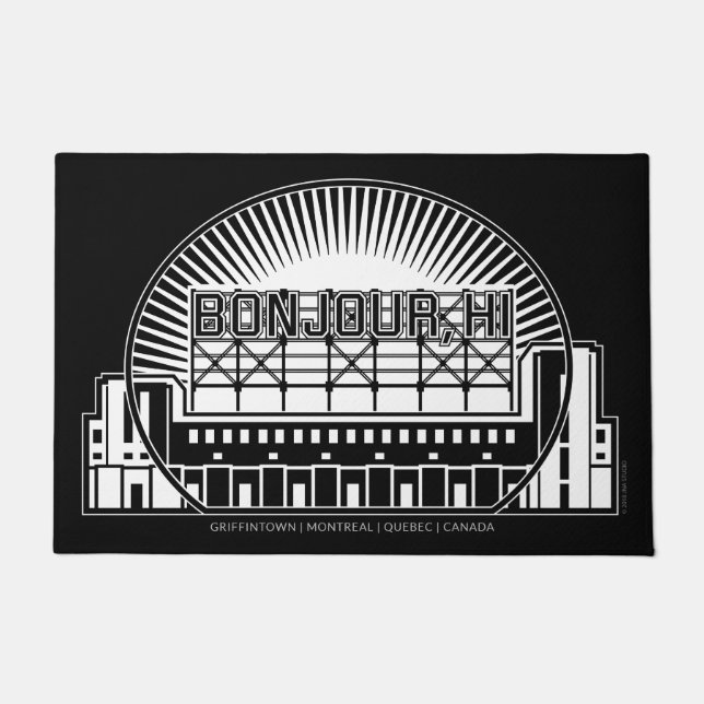 Paillasson Bonjour, HI Door Mat (Devant)