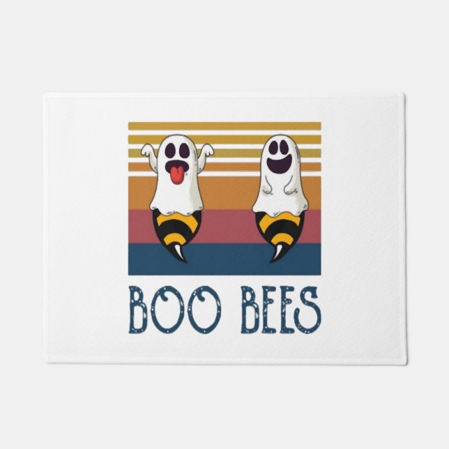 Paillasson Boo Bees Couple Ghost Chemise Halloween (Devant)