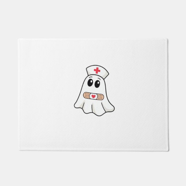Paillasson BOO CREW Ghost Nurse Funny Halloween Essentiel (Devant)