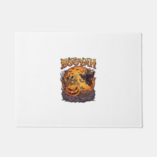 Paillasson Booyah Halloween Citrouille Faucheuse Lune Orange_