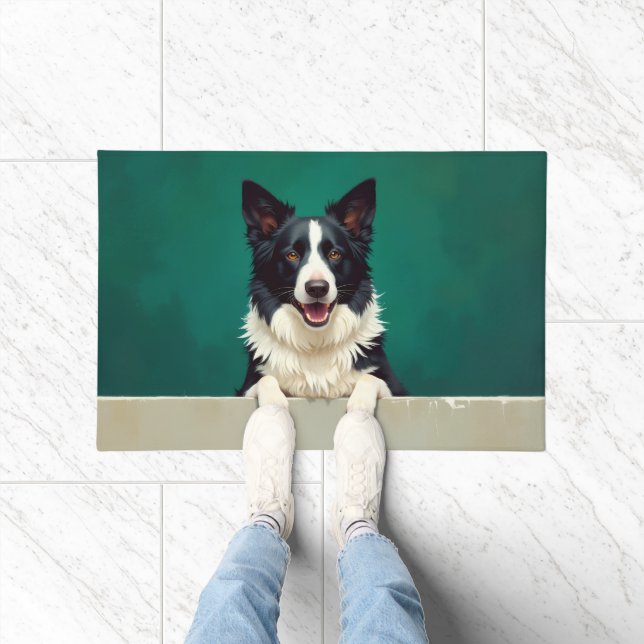 Paillasson Border Collie Doormat Art (Intérieur)