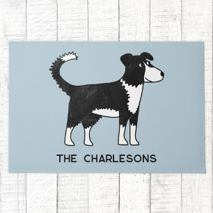 Paillasson Bordure galloise personnalisée Collie Sheep Dog