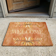 Bordures de feuilles d'automne Bienvenue Couleurs