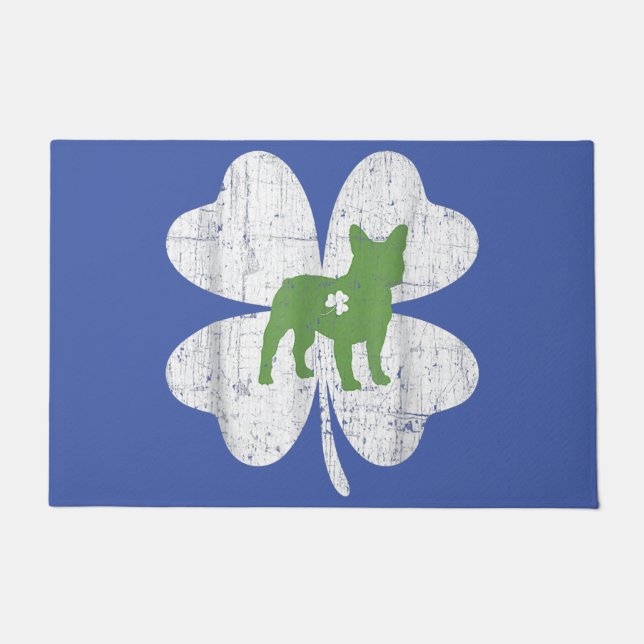 Paillasson Boston Terrier maman, Boston Terrier papa, amoureu (Devant)