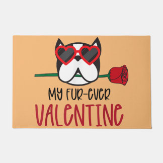 Paillasson Boston Terrier maman, Boston Terrier papa, amoureu