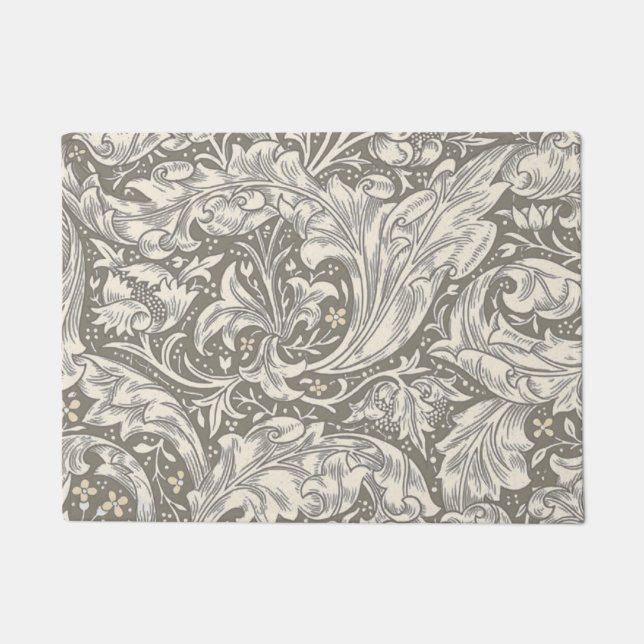 Paillasson Bot floral à fleurs à boutons de William Morris Ba (Devant)