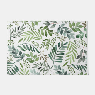 Paillasson Botanique Verdure Feuille    AquarelleFormat
