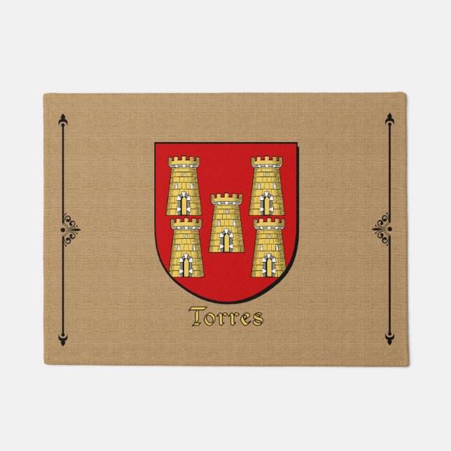 Paillasson Bouclier historique de Torres sur Cobblestone (Devant)