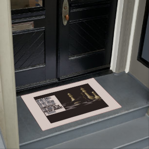 Paillasson Bouddha Zen Citation de la porte d'échecs Mat