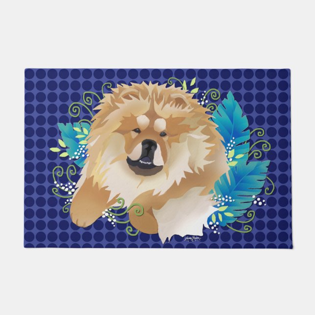 Paillasson BOUFFE de DAEJA vu - points bleus (Devant)