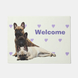 Paillasson Bouledogue français bons amis Bouledogue Français