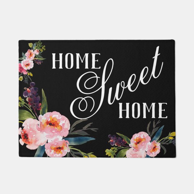 Paillasson Bouquet Floral Maison Sweet Home (Devant)