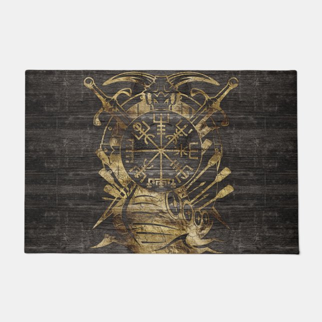 Paillasson Boussole de navigation de Vegvisir - de Viking (Devant)