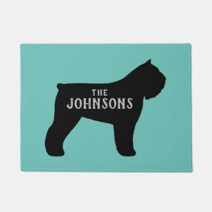 Paillasson Bouvier des Flandres Silhouette Bienvenue Mat sur