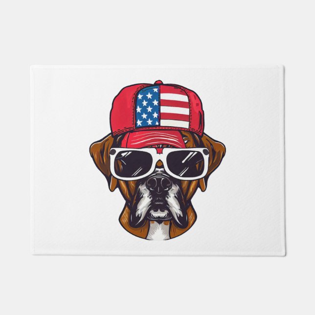 Paillasson Boxer Dog USA (Devant)