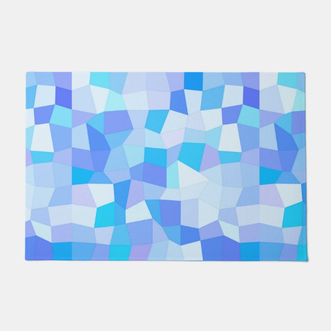 Paillasson Bright Blues Mosaic (Devant)