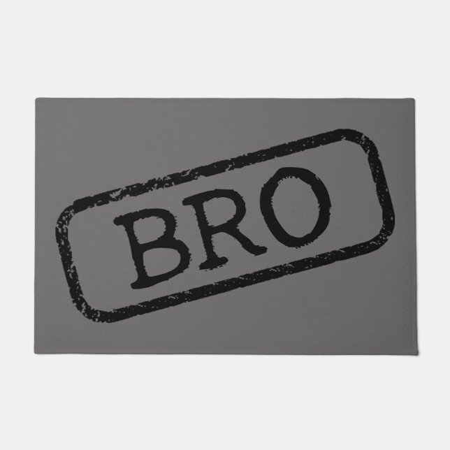 Paillasson "Bro" estampé et approuvé (Devant)