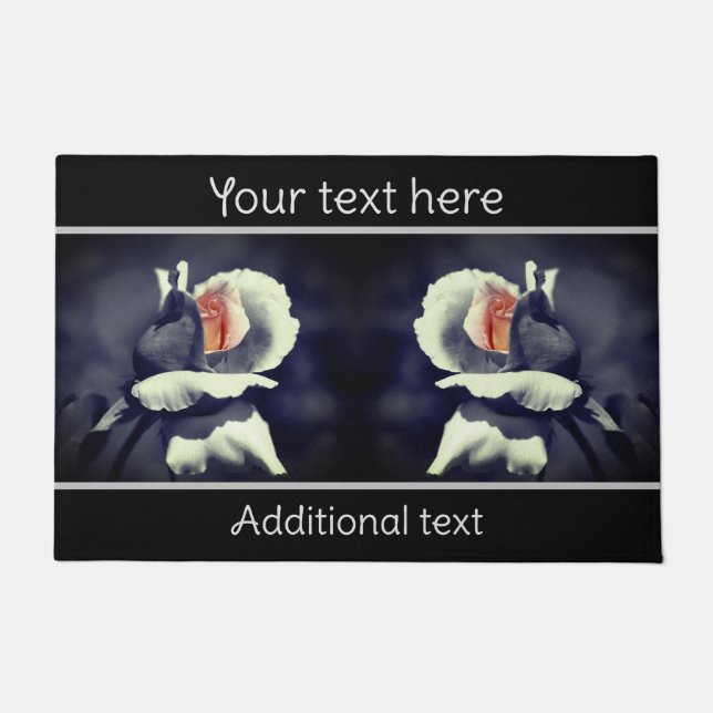 Paillasson Brocher Rosebud Partielle Fleur de Couleur Personn (Devant)