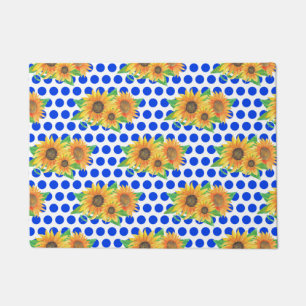 Paillasson Broderie florale de tournesol