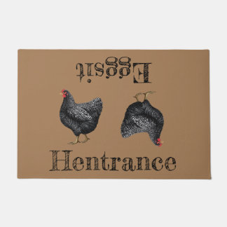 Paillasson Brown Hen Door Mat Farmhouse Hentrée Eggit