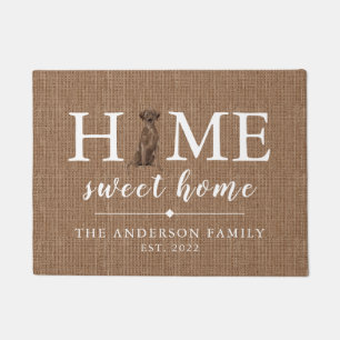 Paillasson Brown Labrador Retriever Home Sweet Home Doormat