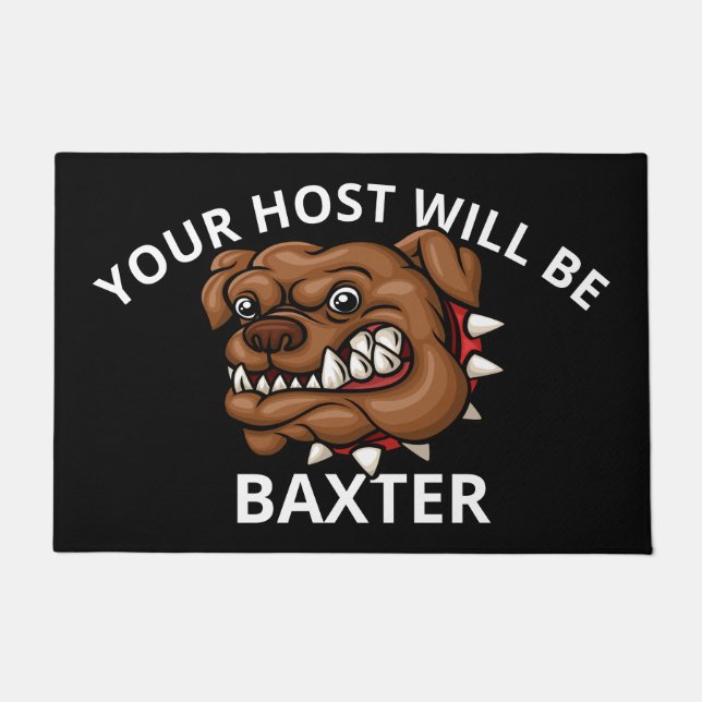 Paillasson BULLDOG Bienvenue porte Mat (Devant)