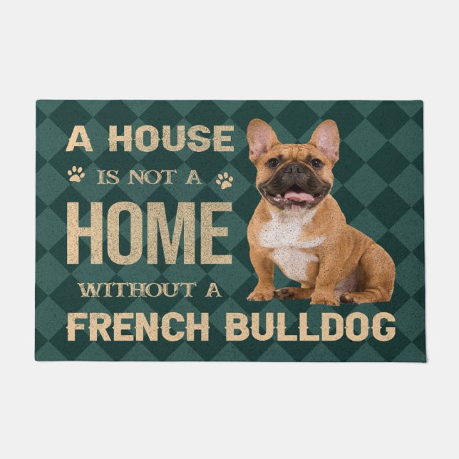 Paillasson Bulldog Doormat, Bulldog Lover Bienvenue Mat cadea (Devant)