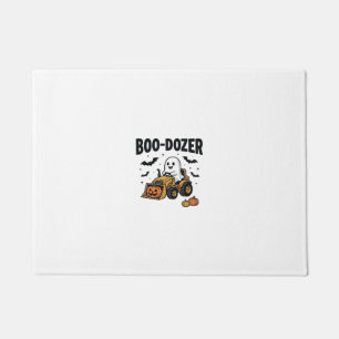 Paillasson Bulldozer fantôme de Halloween Boo-Dozer Design_1
