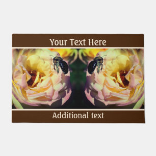 Paillasson Bumble Bee In Flight Nature Personnalisée